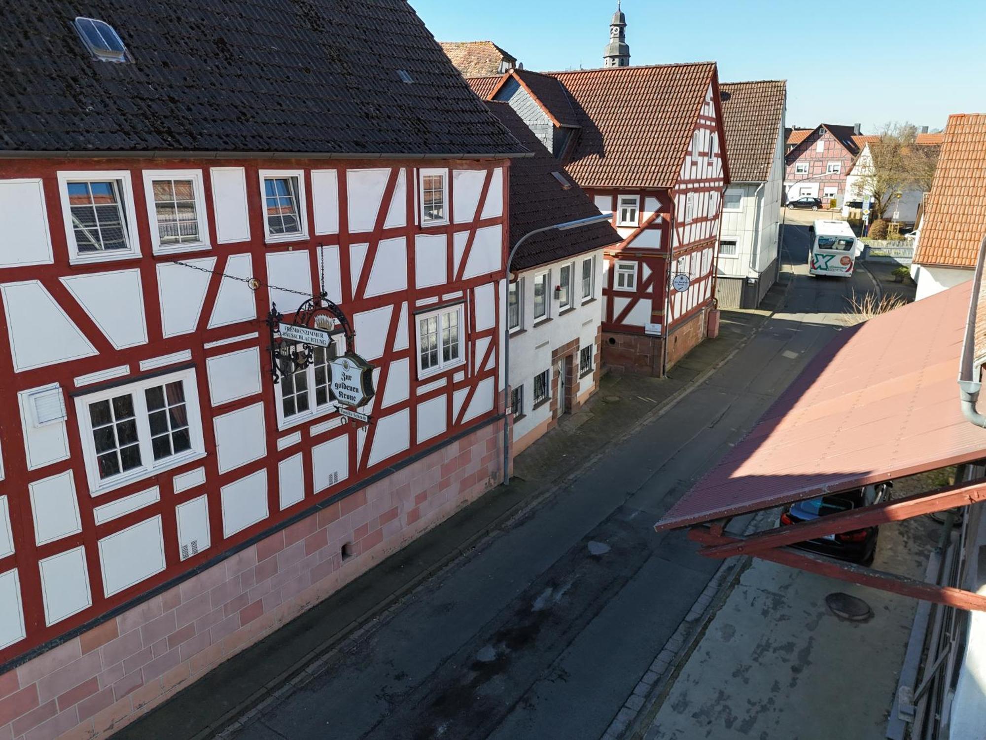 Zur Goldenen Krone Pension Stadtallendorf Exterior foto